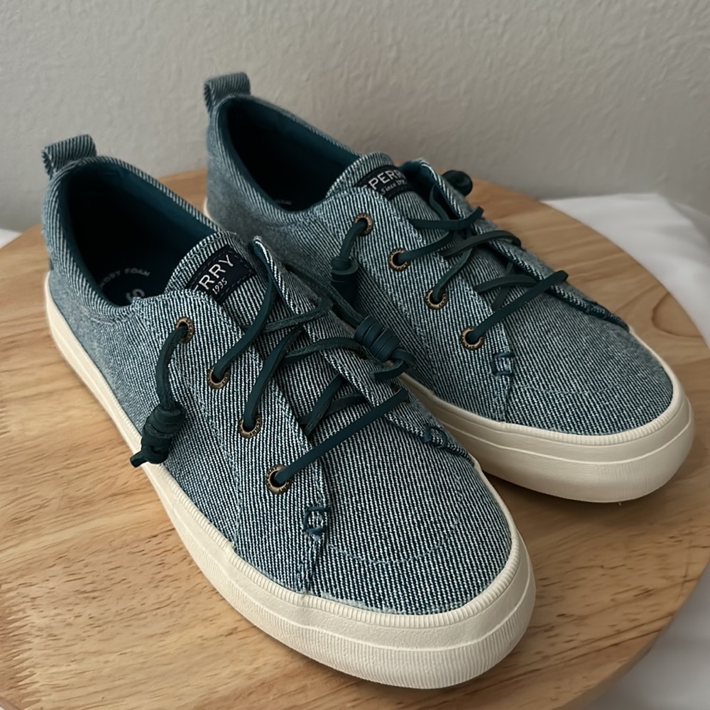 Sperry Crest Vibes Washed Twill Slip-On Sneakers - Picture 2 of 6